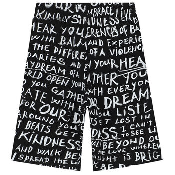 Black & White Logo Shorts