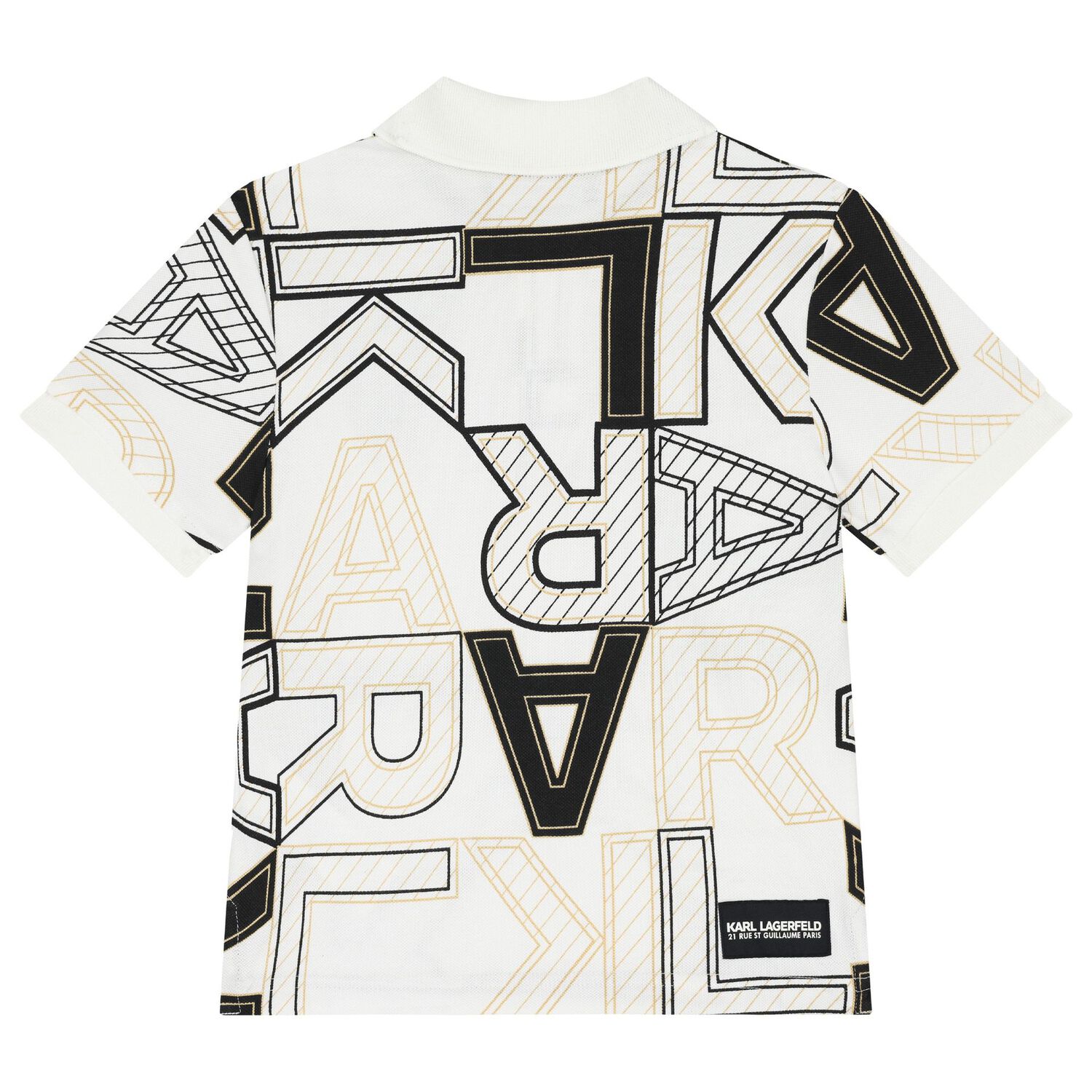 Boys White Logo Polo Shirt, 1, hi-res image number null