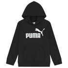 Boys Black & White Logo Hooded Top, 1, hi-res