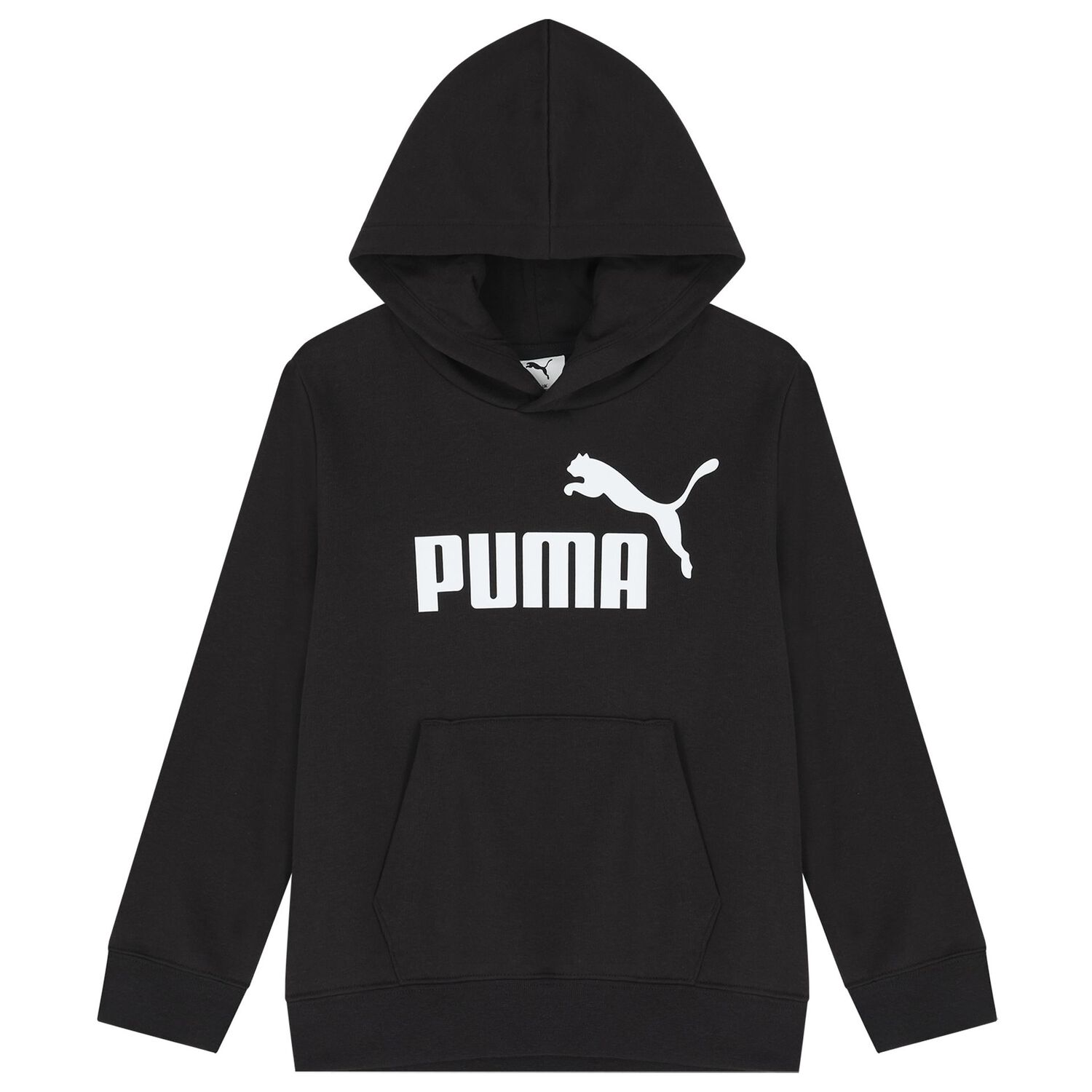 Boys Black & White Logo Hooded Top, 1, hi-res