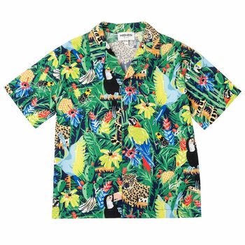 Boys Green Jungle Shirt