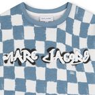Boys Blue & White Checkerboard T-Shirt, 1, hi-res
