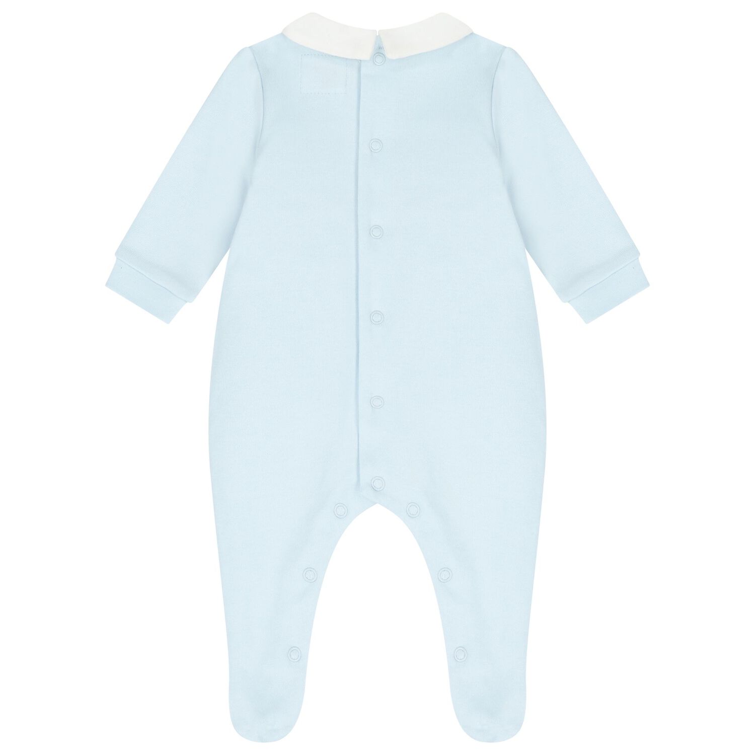 Baby Boys Blue & White Babygrow, 1, hi-res image number null