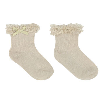 Baby Girls Gold Socks