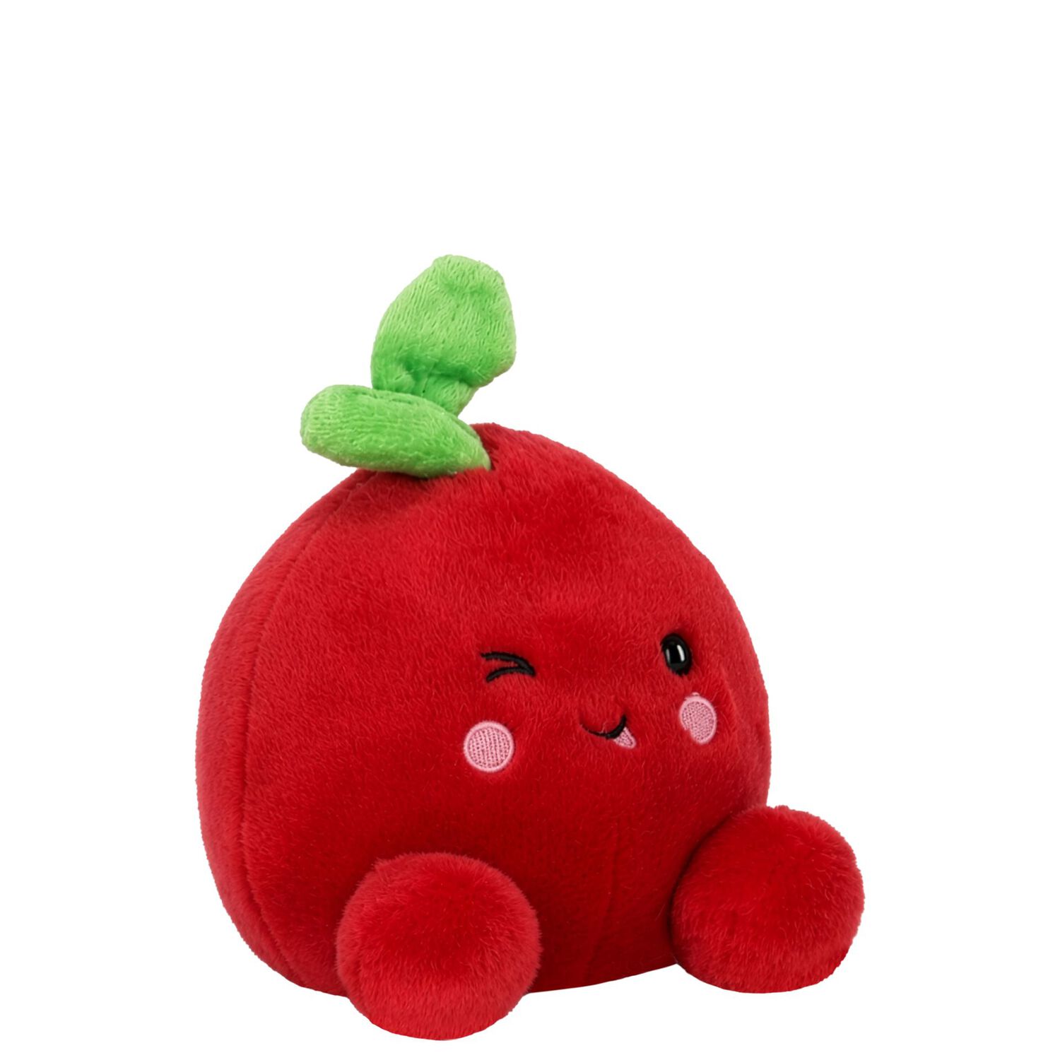 Palm Pals Red & Green Cordial Cherry Soft Toy ( 13cm ), 1, hi-res
