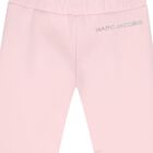 Girls Pink Embellished Logo Joggers, 1, hi-res