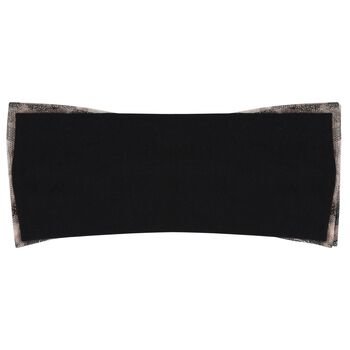 Girls Black & Beige Bow Headband