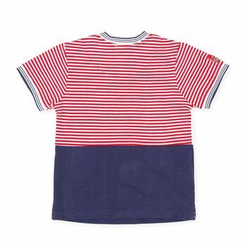 Boys Multi-colored Embroidered T-Shirt