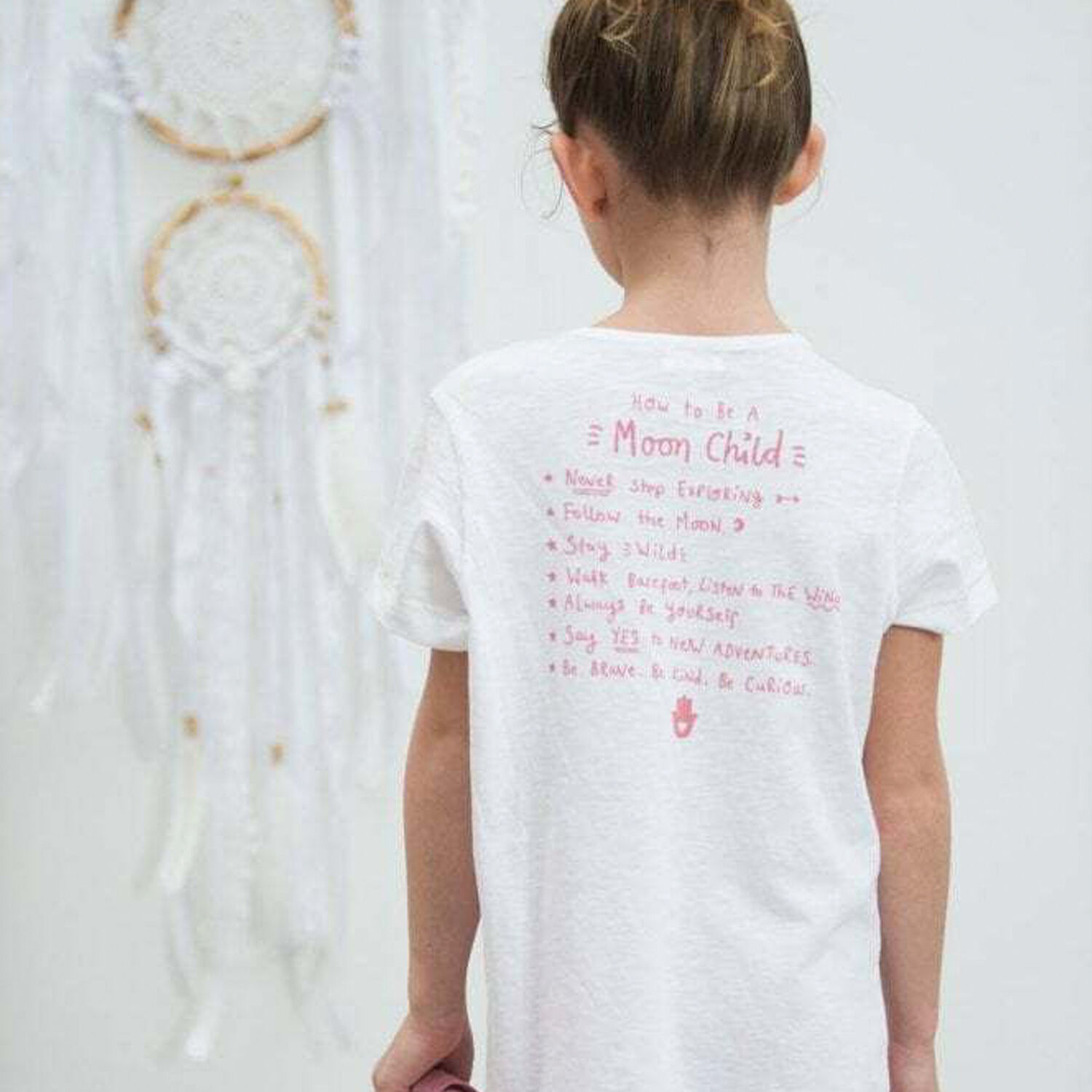 Girls White Slogan T-Shirt, 1, hi-res image number null
