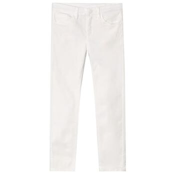 Boys White Chino Trousers