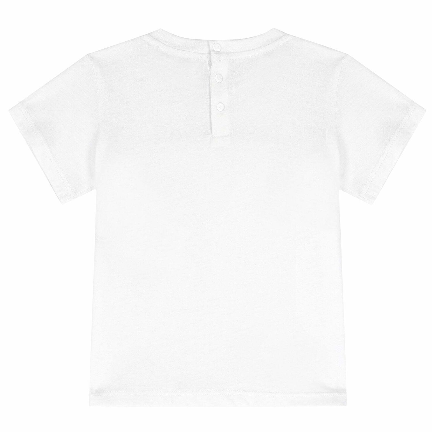 Younger Boys White Logo T-Shirt, 1, hi-res image number null
