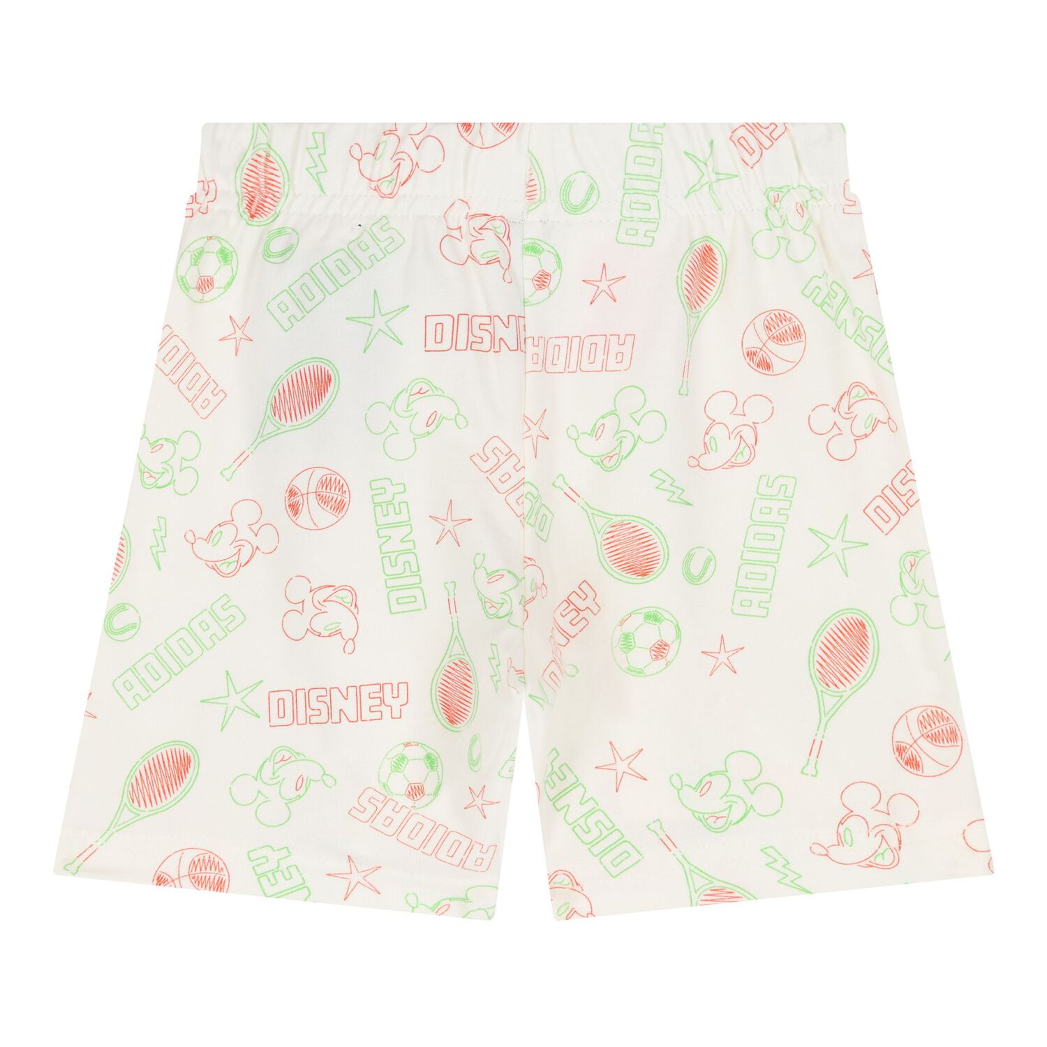 Baby Boys Green & Ivory Disney Logo Shorts Set, 1, hi-res