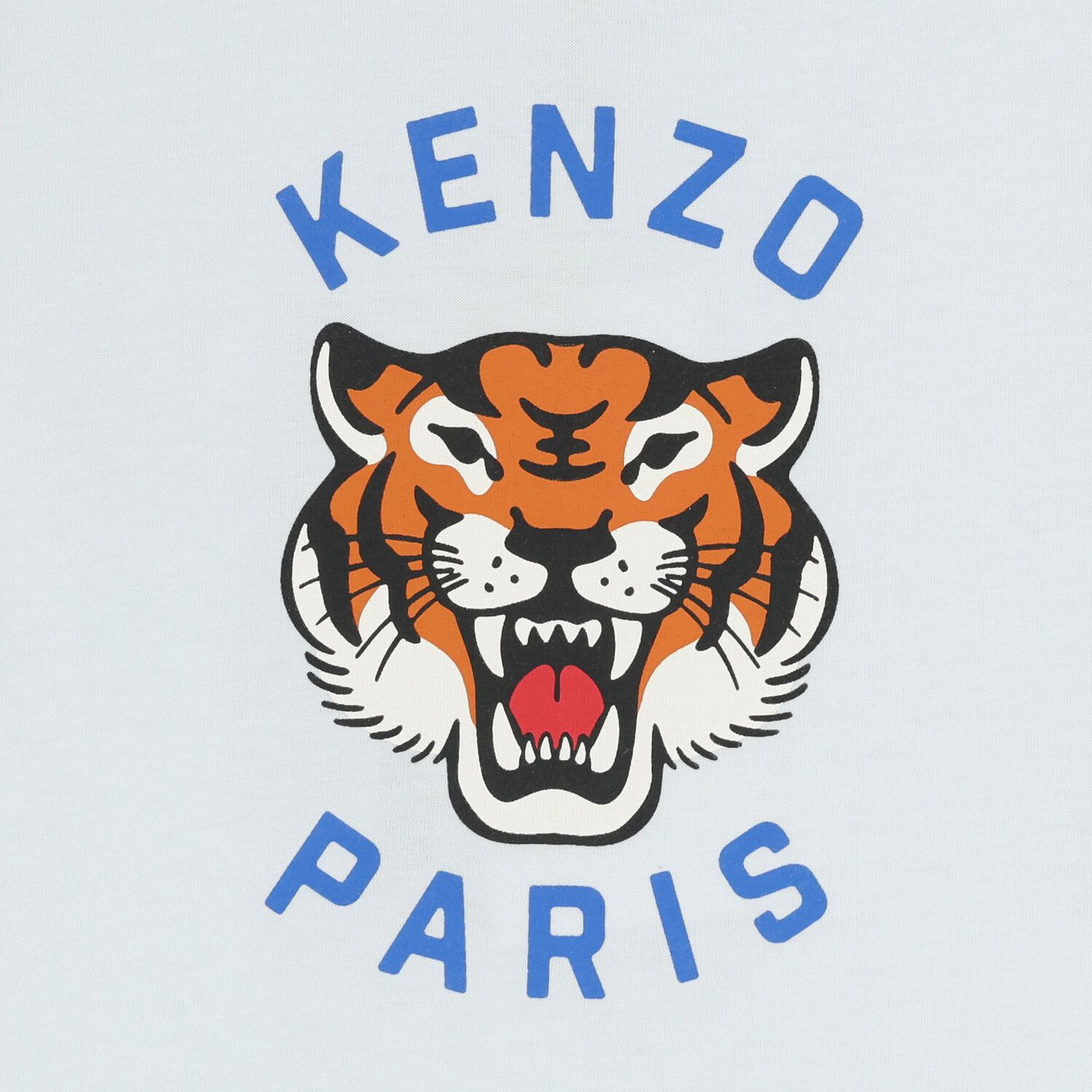 Younger Boys Blue Tiger Logo T-Shirt, 1, hi-res
