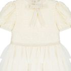Girls Ivory Embellished Tulle Dress, 1, hi-res