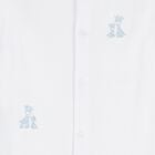 Baby Boys White & Blue Just Giraffe Babygrow Set, 1, hi-res