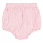 Baby Girls Pink & White Logo Dress Set, 1, hi-res