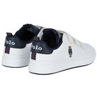 Boys White Logo Trainers, 2, hi-res