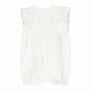 Baby Girls White Romper