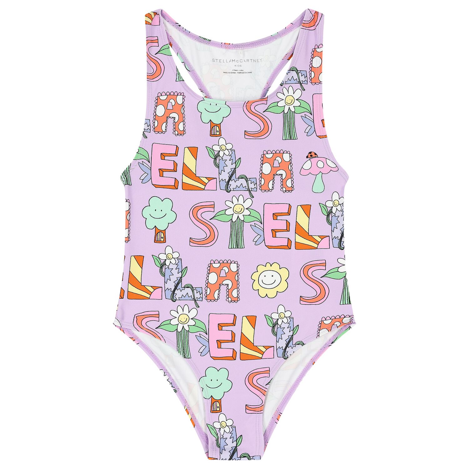 Girls Purple Swimsuit, 1, hi-res image number null