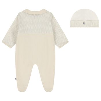 Ivory & Gold Logo Babygrow Gift Set