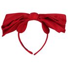 Girls Green Bow Headband, 1, hi-res