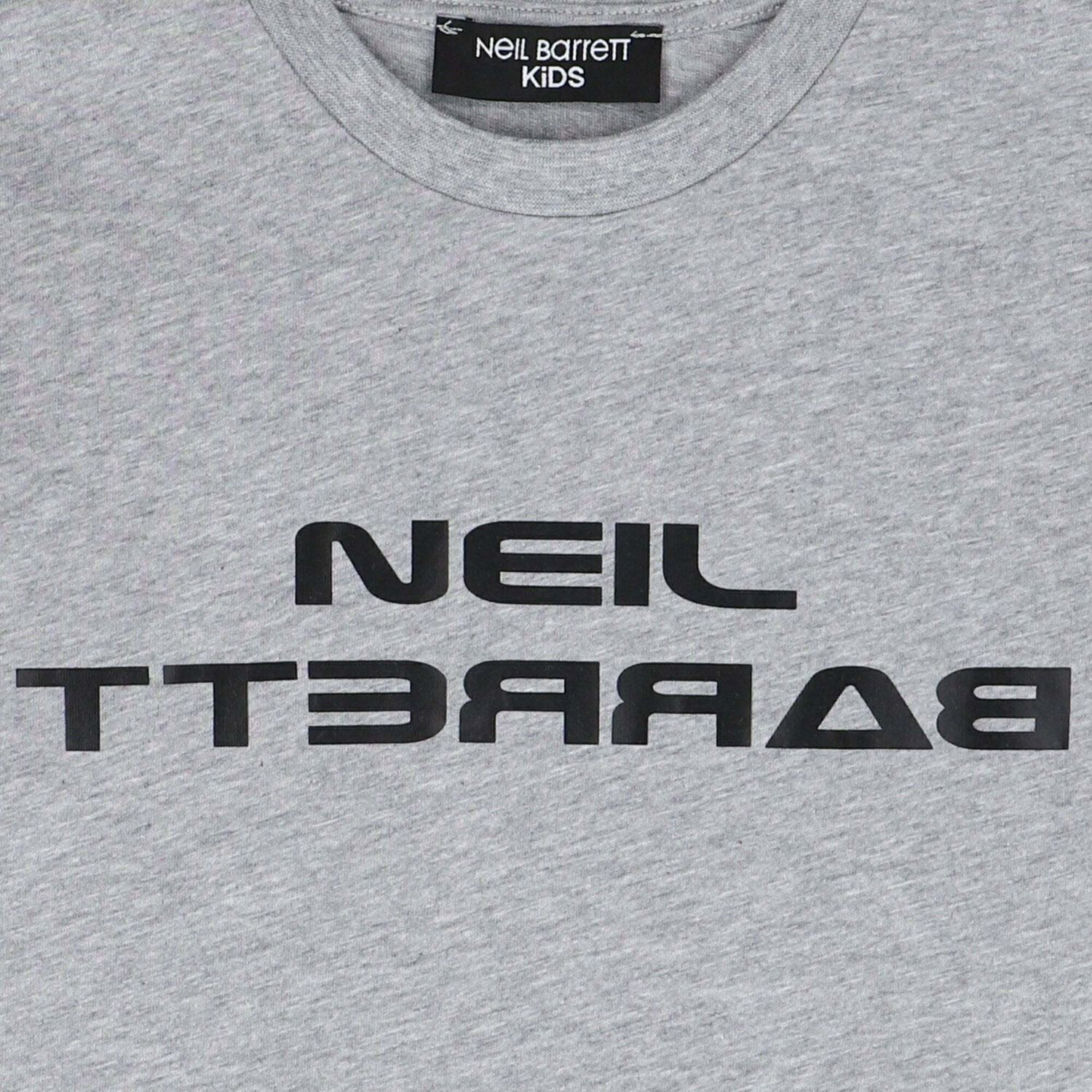 Boys Grey Logo Printed T-Shirt, 1, hi-res image number null