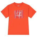 Boys Orange Logo T-Shirt, 1, hi-res