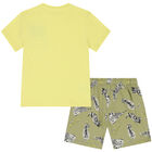 Boys Yellow & Green Pyjamas Set, 2, hi-res