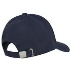 Boys Navy Blue Logo Cap, 1, hi-res