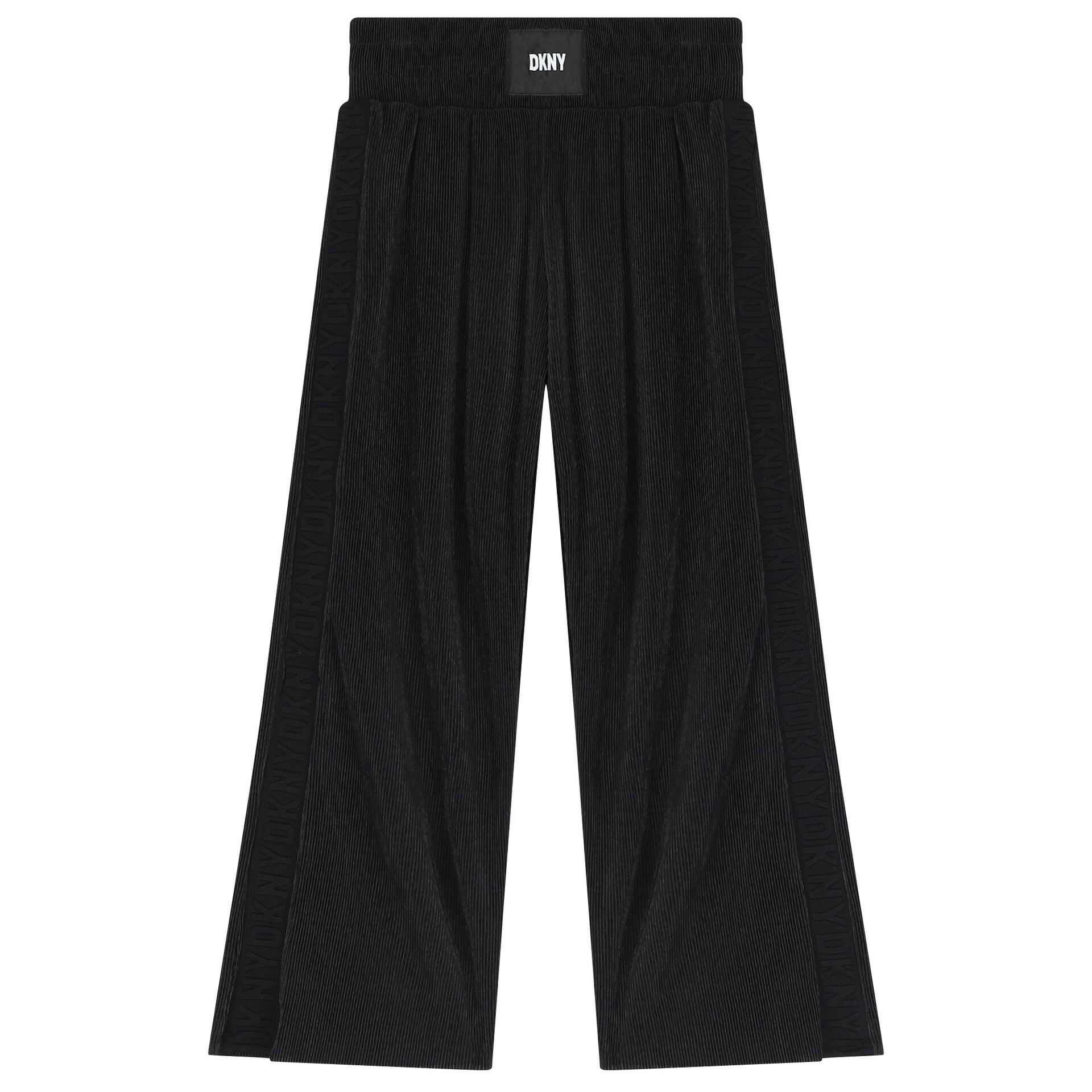 DKNY Girls Black Logo Trousers Junior Couture