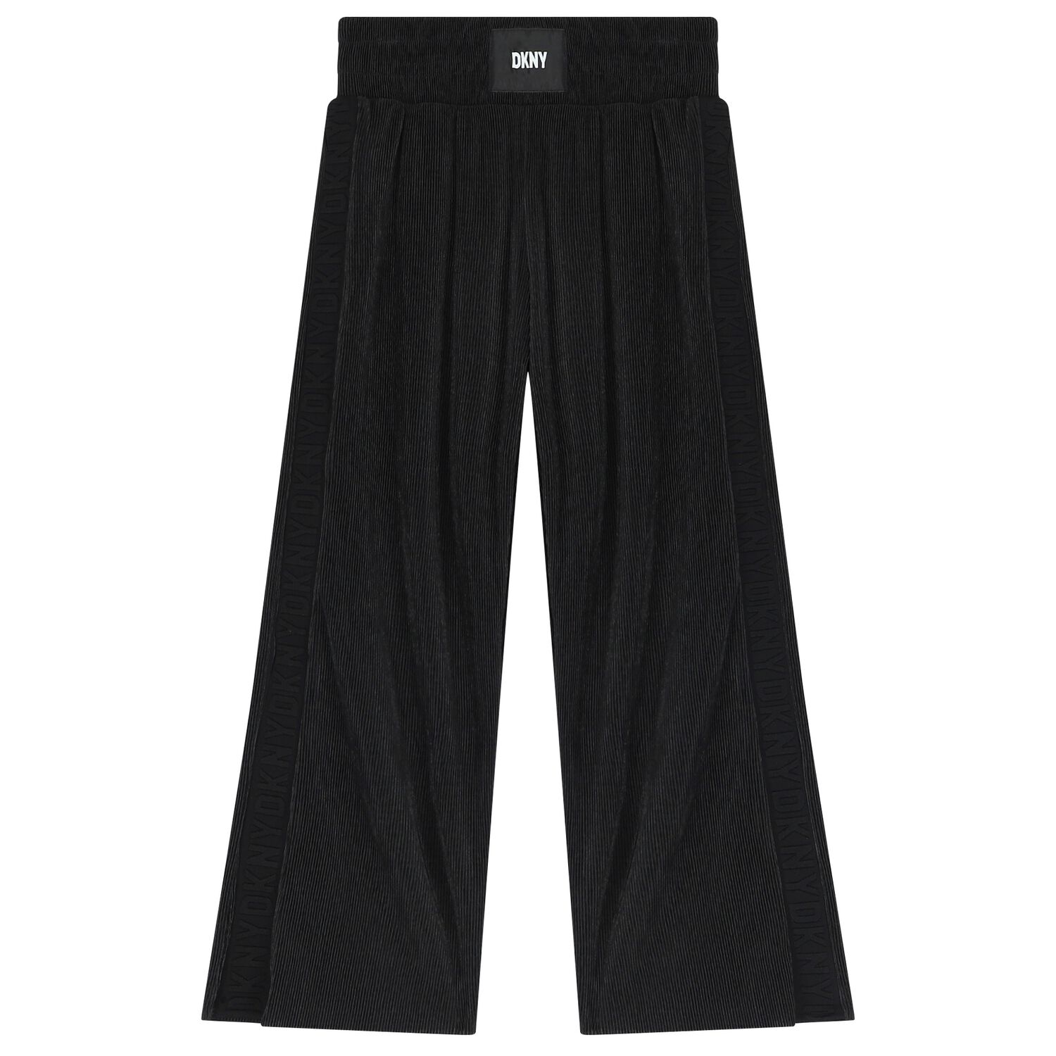 Girls Black Logo Trousers, 1, hi-res image number null