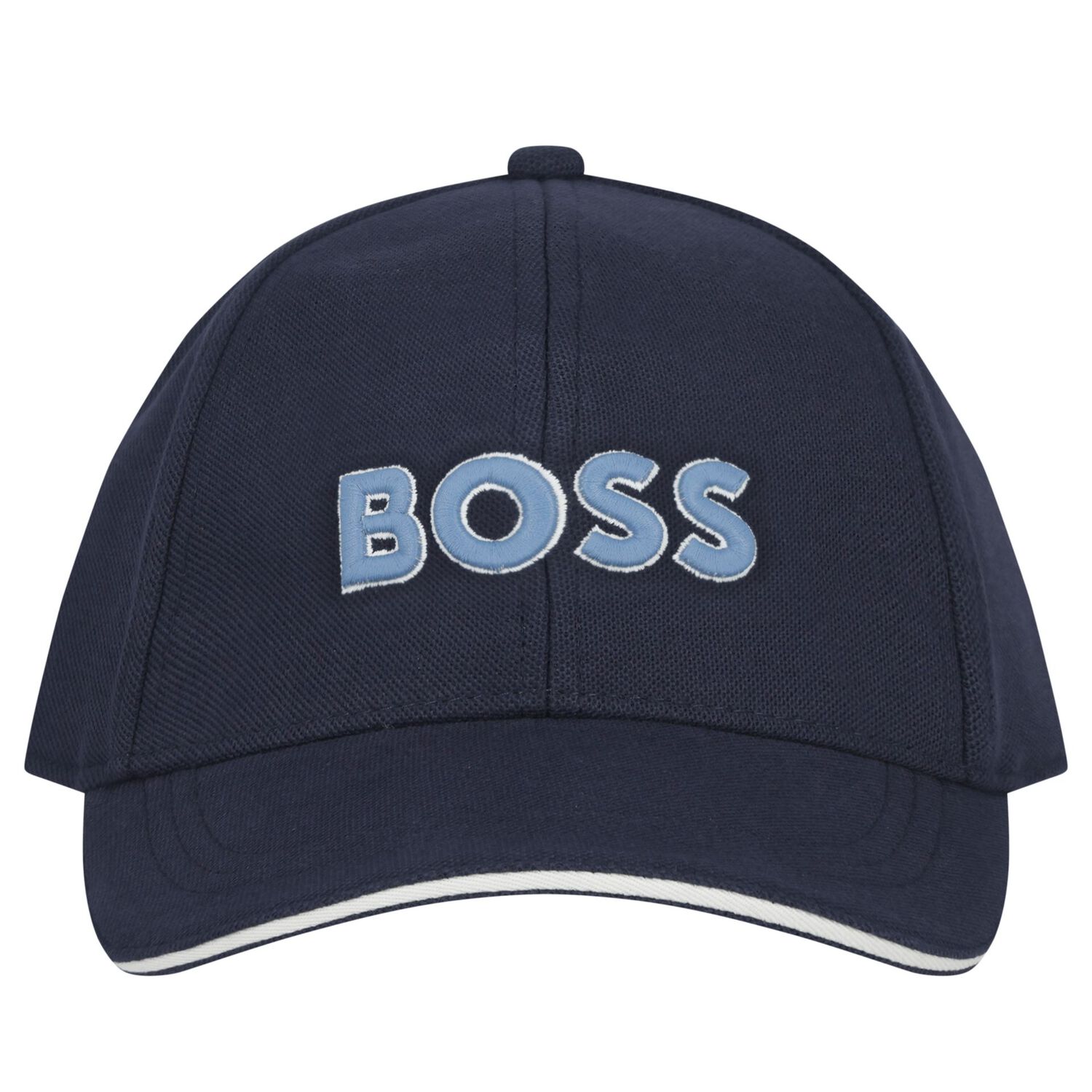 Boys Navy Blue Logo Cap, 1, hi-res