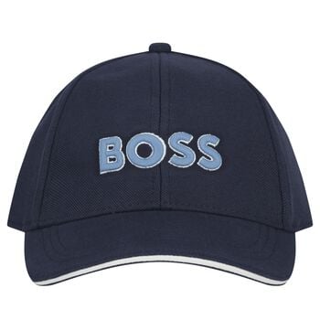 Boys Navy Blue Logo Cap