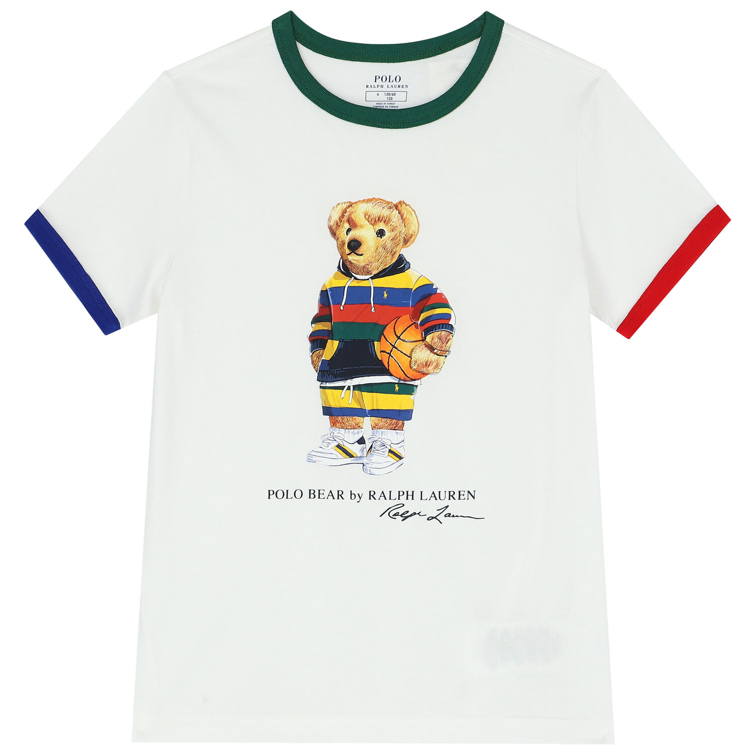 Ralph Lauren Boys White Bear T-Shirt Junior Couture Australia