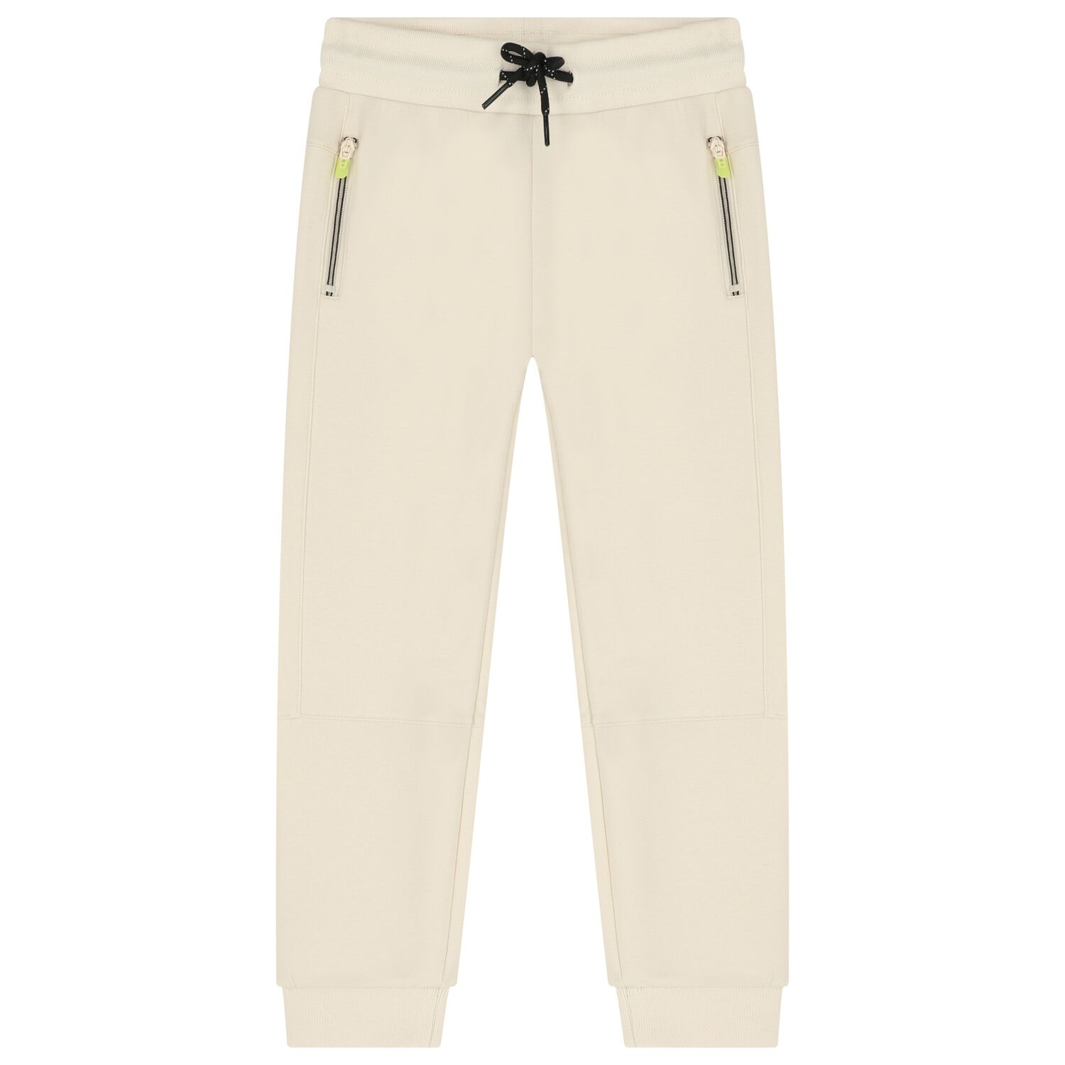 Boys Beige Logo Joggers, 1, hi-res