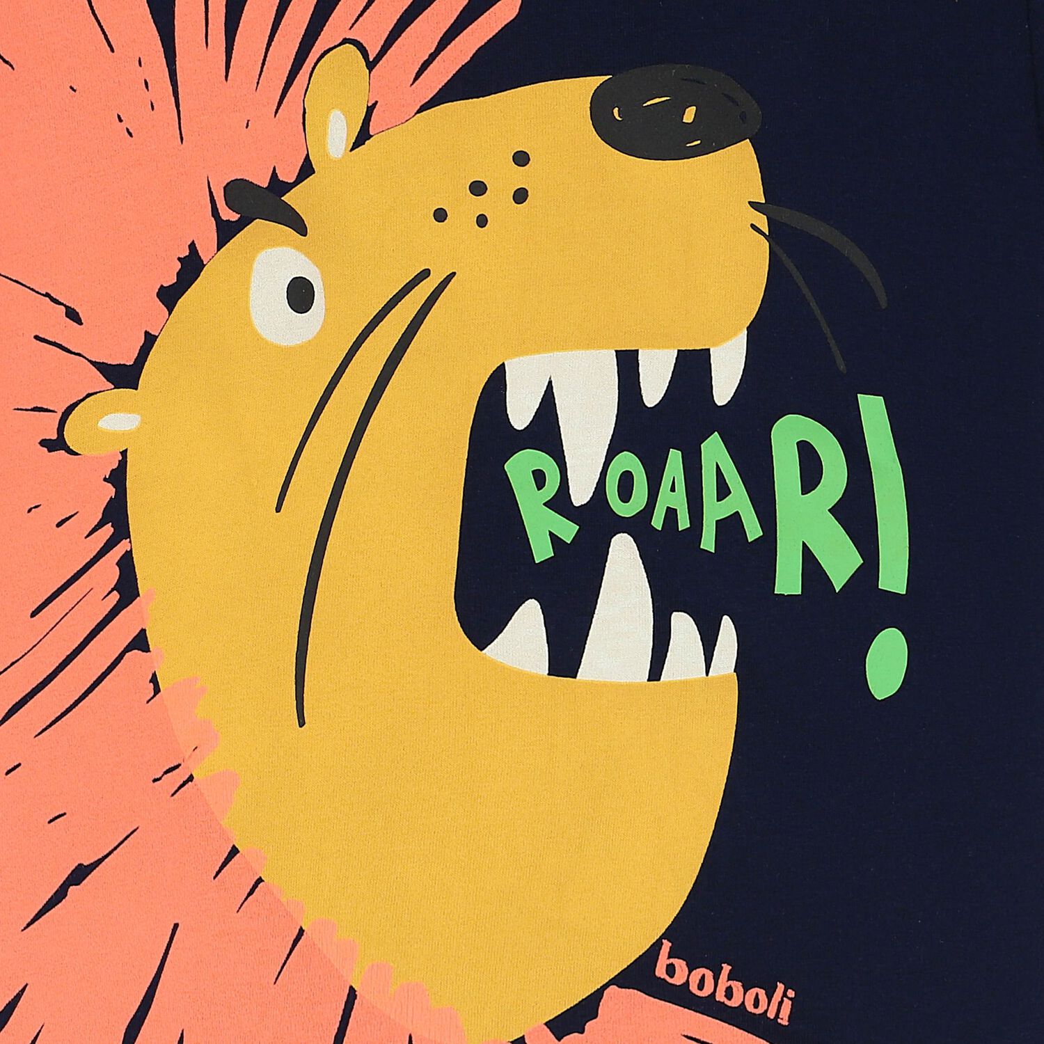 تيشيرت أولاد بطبعة الأسد باللون الكحلى, 2, hi-res image number null