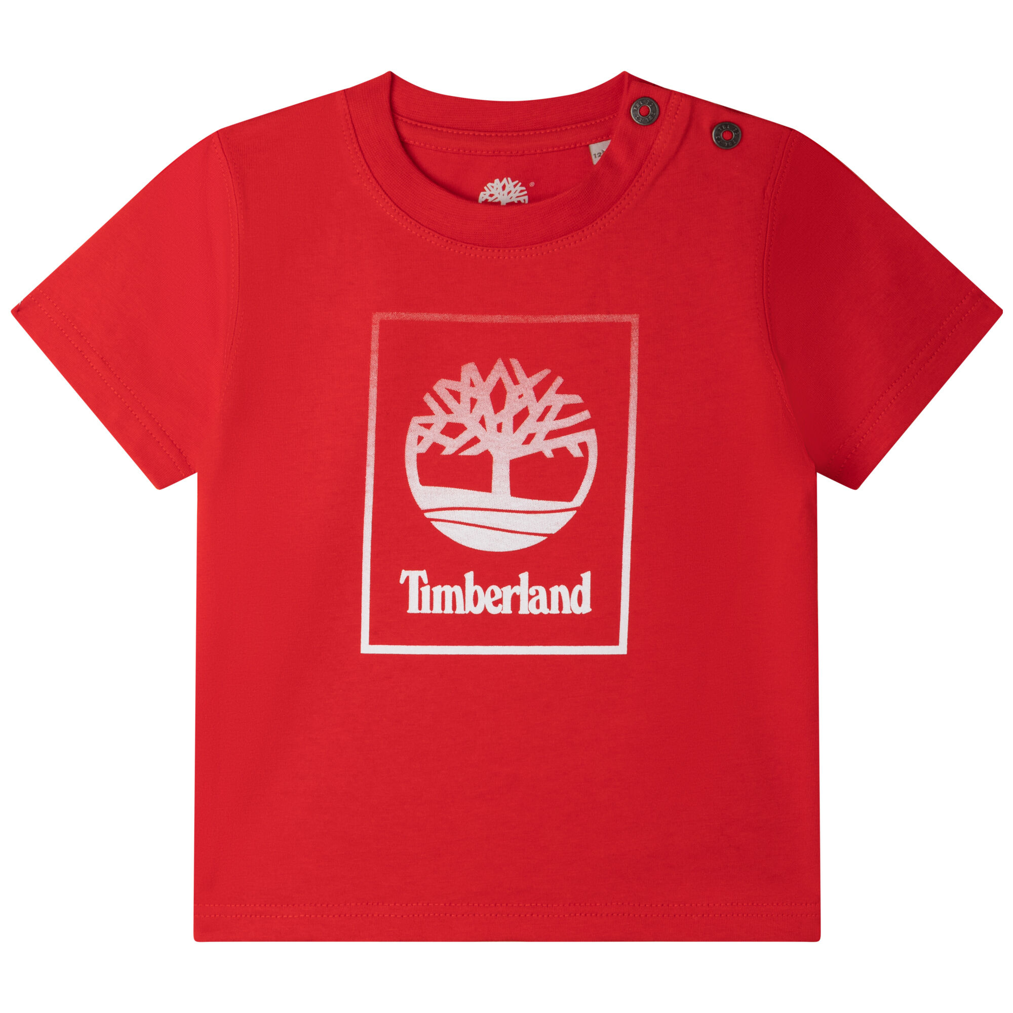 TIMBERLAND Younger Boys Red Logo T Shirt Junior Couture USA