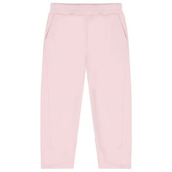 Girls Mini Me Pink Logo Trousers
