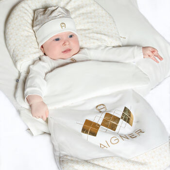 Ivory & Gold Logo Baby Nest