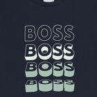 Boys Navy Blue Logo T-Shirt, 6, hi-res