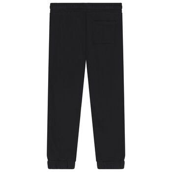 Boys Black Logo Joggers