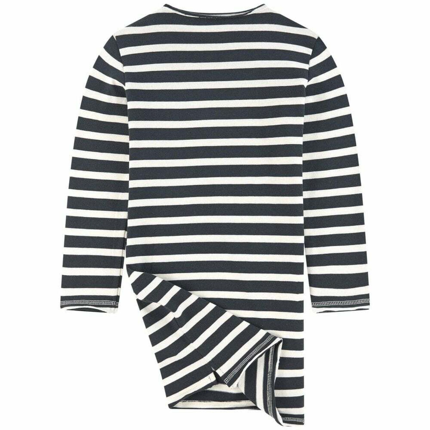 Girls Black & White Logo Dress, 1, hi-res