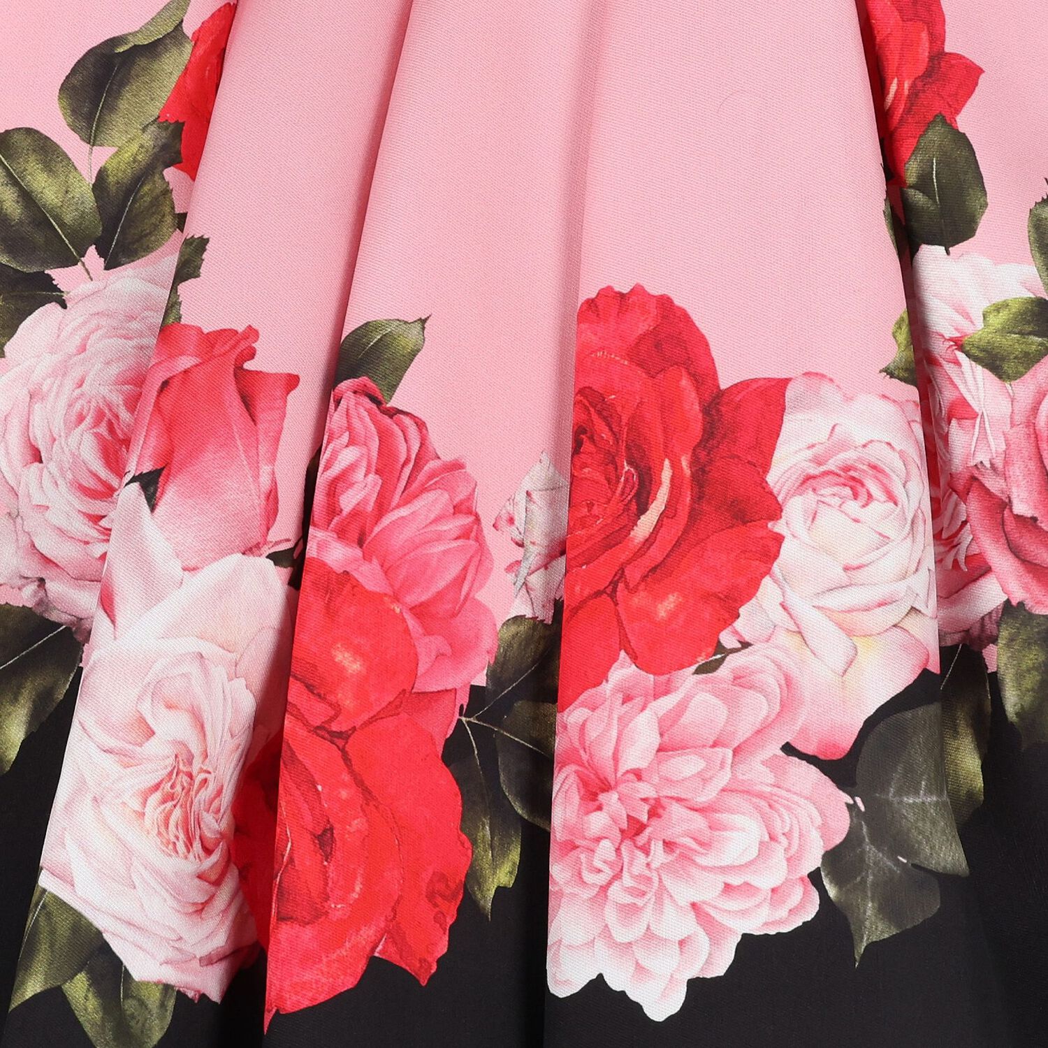 Girls Pink Roses Satin Dress, 2, hi-res image number null