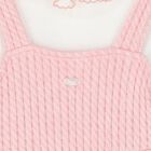 Baby Girls White & Pink Logo Babygrow Set, 1, hi-res