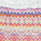 ملابس سباحة للبنات متعددة الألوان بنقشة متعرجة, 1, hi-res