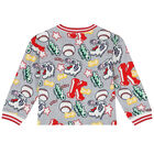 كارديجان بشعار النمر باللون الرمادي للبنات, 1, hi-res