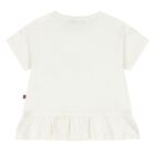 Younger Girls Ivory Bag Logo T-Shirt, 1, hi-res