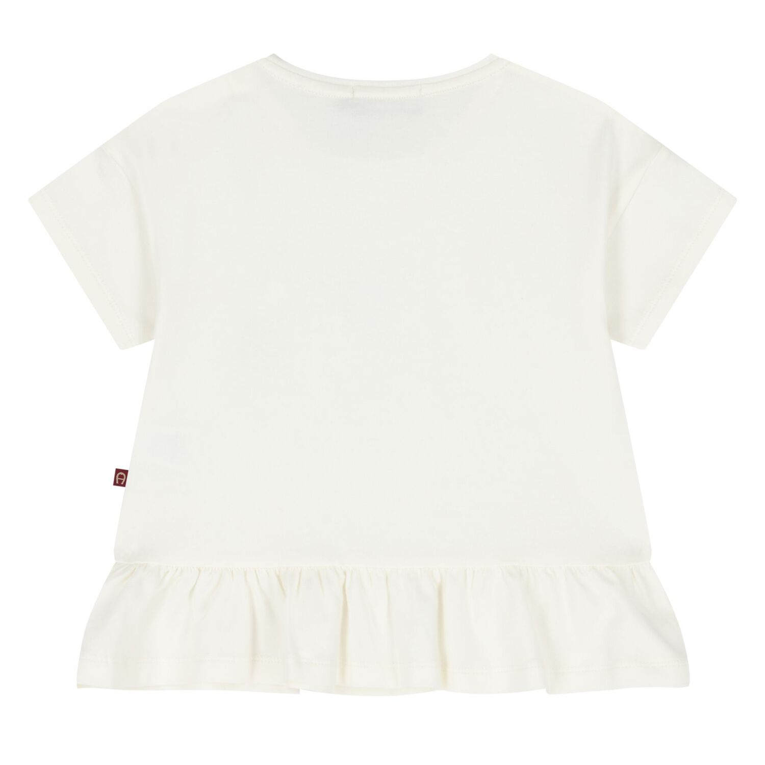 Younger Girls Ivory Bag Logo T-Shirt, 1, hi-res