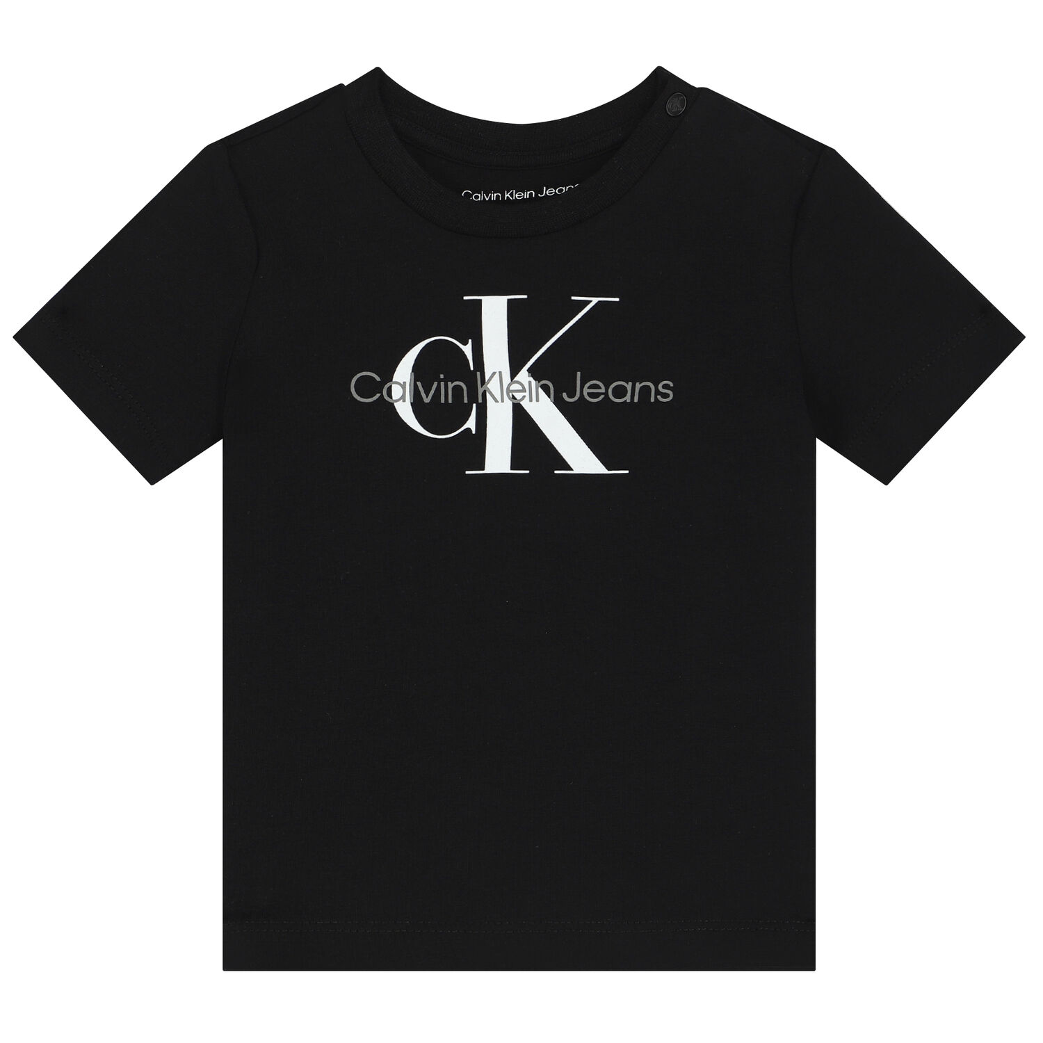 Younger Boys Black Logo T-Shirt, 4, hi-res image number null