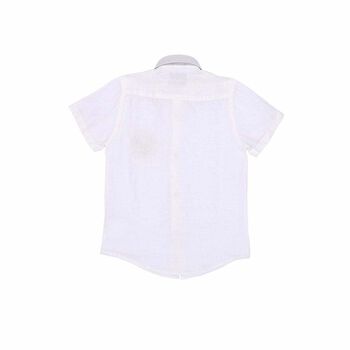 Boys White Linen Shirt